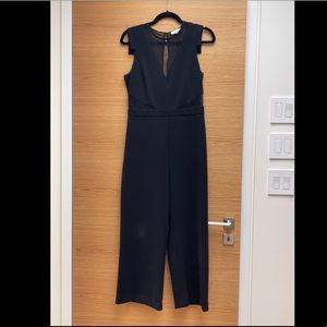 Parker Black Jumpsuit with Mesh Inserts